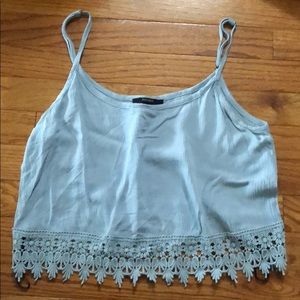 Cute spaghetti strap crop tank